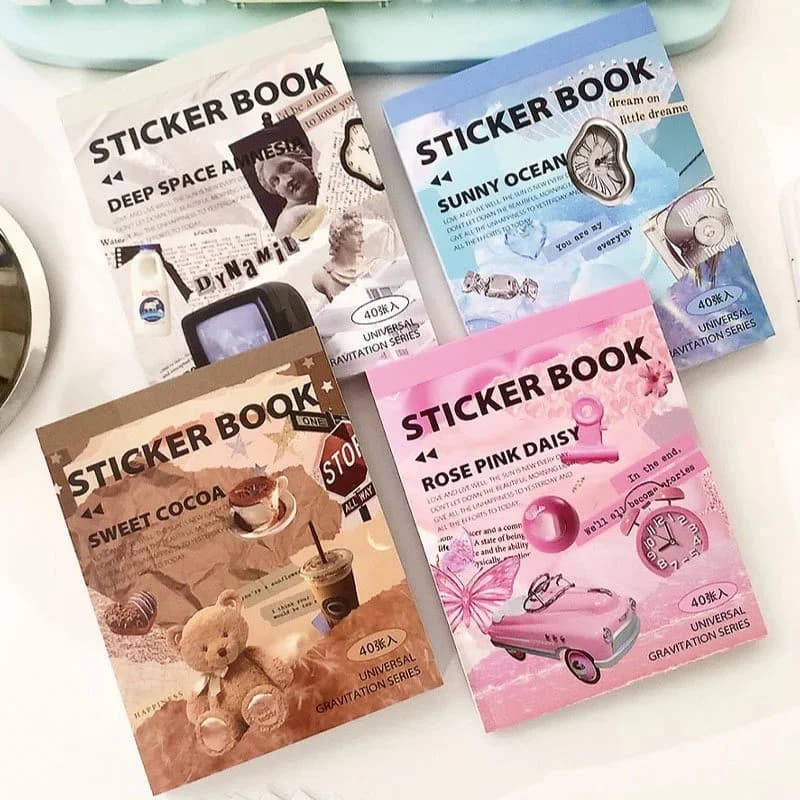 40 pcs/pack Cute Aesthetic Large Collage Sticker Book — view 1 40 pcs/pack Cute Aesthetic Large Collage Sticker Book — view 1