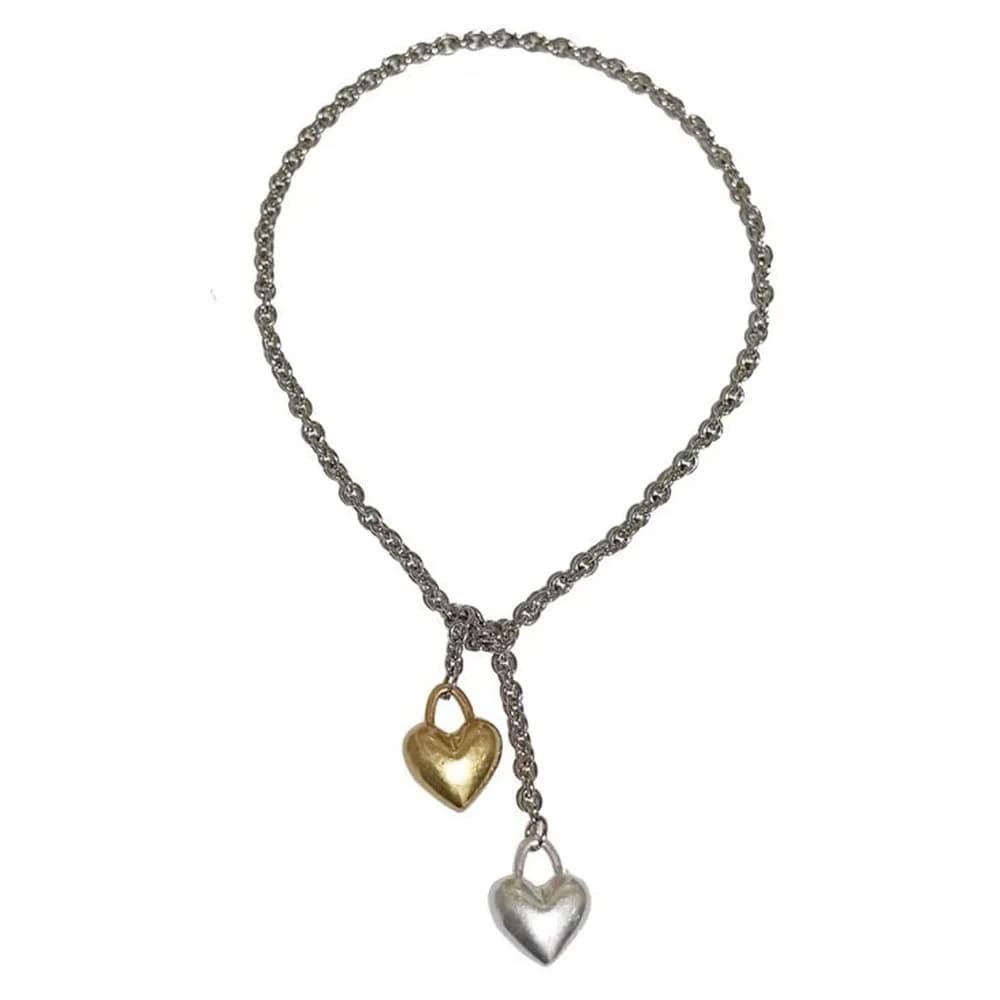 Softie Heart Chain Necklace — view 2 Softie Heart Chain Necklace — view 2