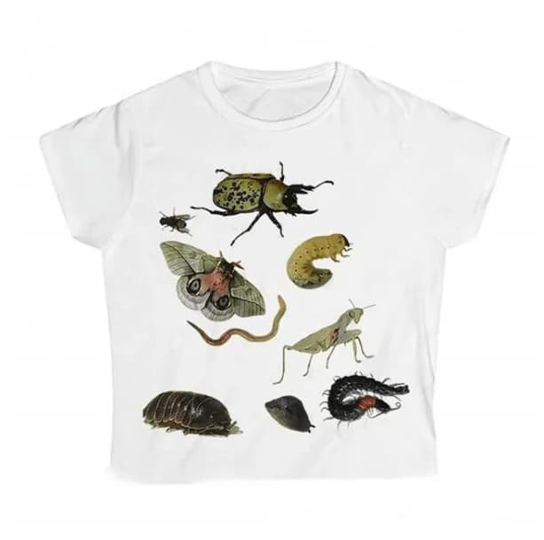 Forest Bugs Crop Top — view 2 Forest Bugs Crop Top — view 2