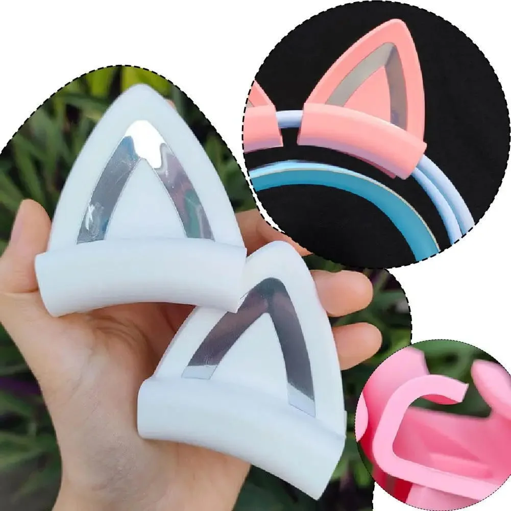 Cat Ear Headphone Attachments for Gaming Headsets — view 1 Cat Ear Headphone Attachments for Gaming Headsets — view 1