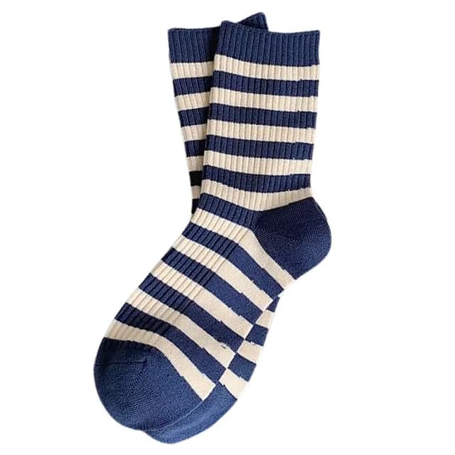Old Money Yacht Club Striped Socks — view 2 Old Money Yacht Club Striped Socks — view 2