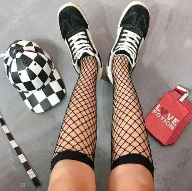 Black Fishnet Socks — view 1 Black Fishnet Socks — view 1