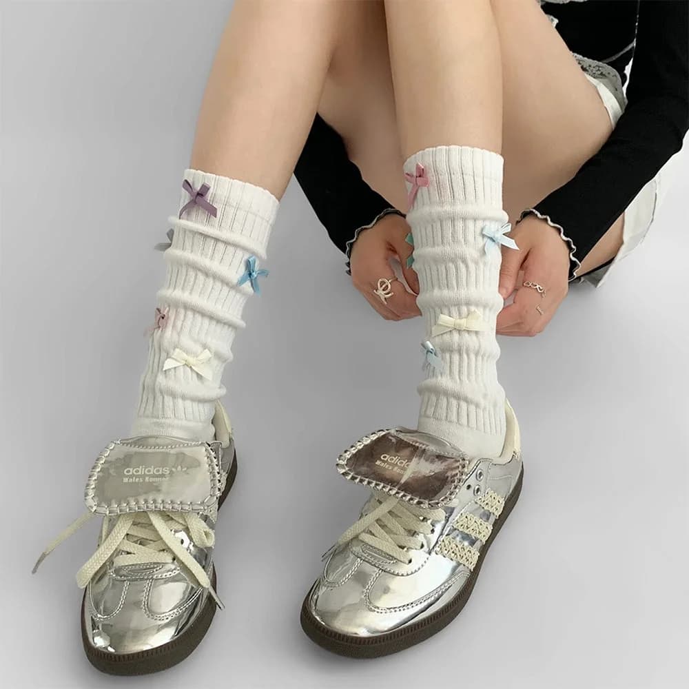 Sweet Dress Code Bow Socks — view 3 Sweet Dress Code Bow Socks — view 3