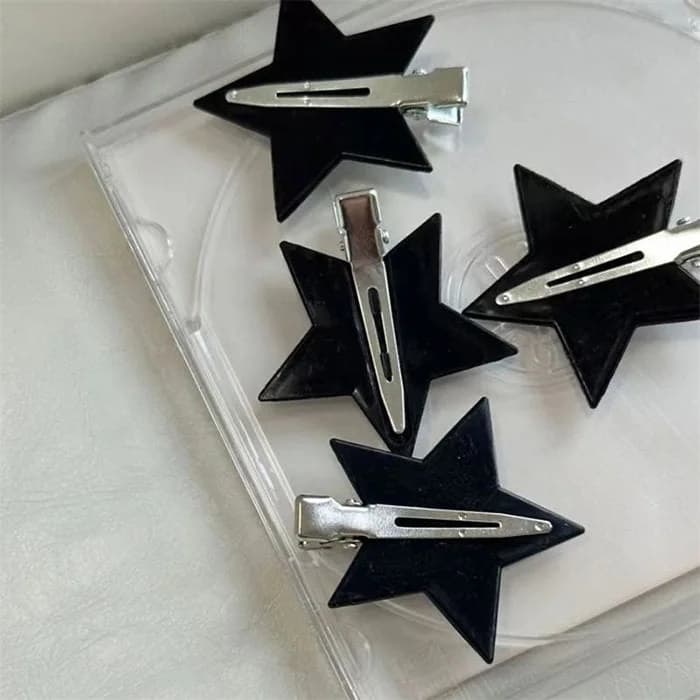 Y2K Star Hair Clips Set — view 2 Y2K Star Hair Clips Set — view 2