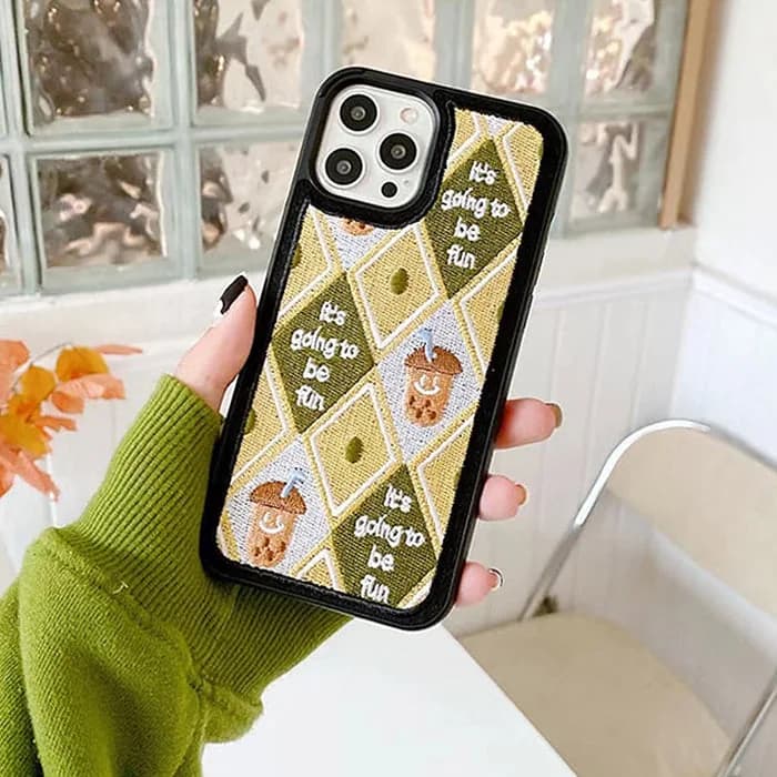 Acorn Argyle iPhone Case — view 2 Acorn Argyle iPhone Case — view 2