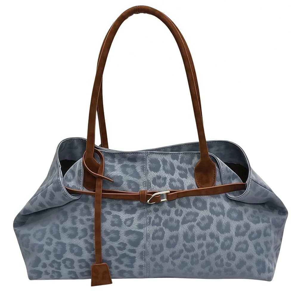 Ferocious Fancy Denim Belted Bag — view 1 Ferocious Fancy Denim Belted Bag — view 1