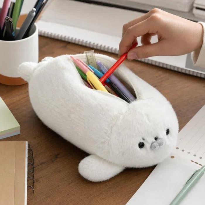 Kawaii Seal Pencil Case — view 3 Kawaii Seal Pencil Case — view 3
