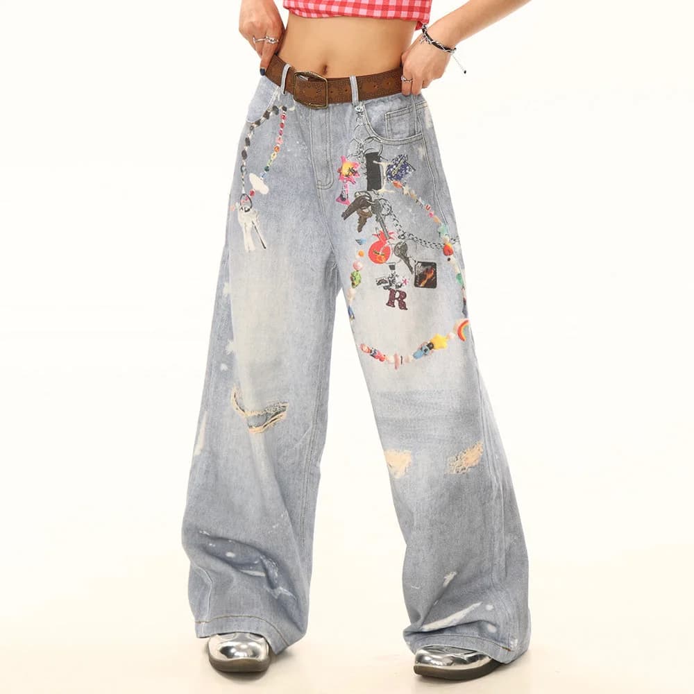 Lucky Trinket Wide-Leg Jeans — view 2 Lucky Trinket Wide-Leg Jeans — view 2
