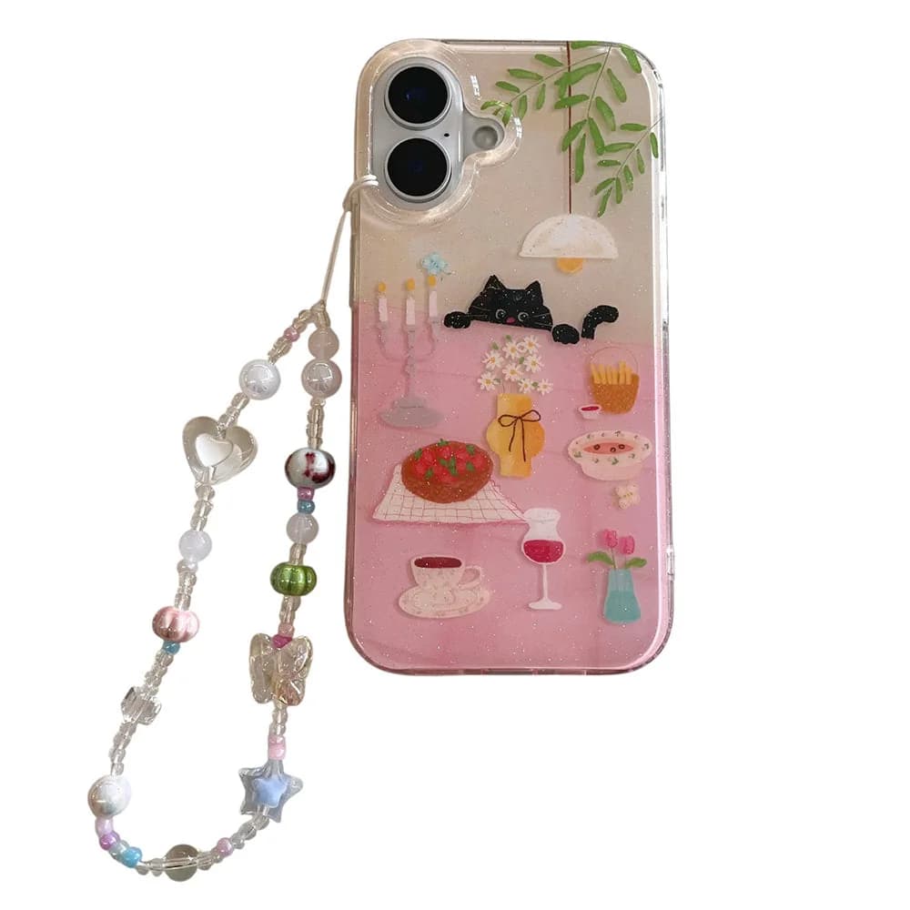 Sneaky Cat Aesthetic iPhone Case — view 2 Sneaky Cat Aesthetic iPhone Case — view 2