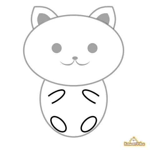Reference image for How to Draw a Kawaii Cat: A Simple Step-by-Step Guide Reference image for How to Draw a Kawaii Cat: A Simple Step-by-Step Guide