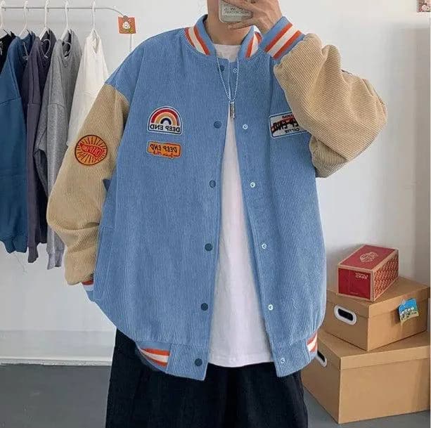 Corduroy Baseball Jacket — view 2 Corduroy Baseball Jacket — view 2