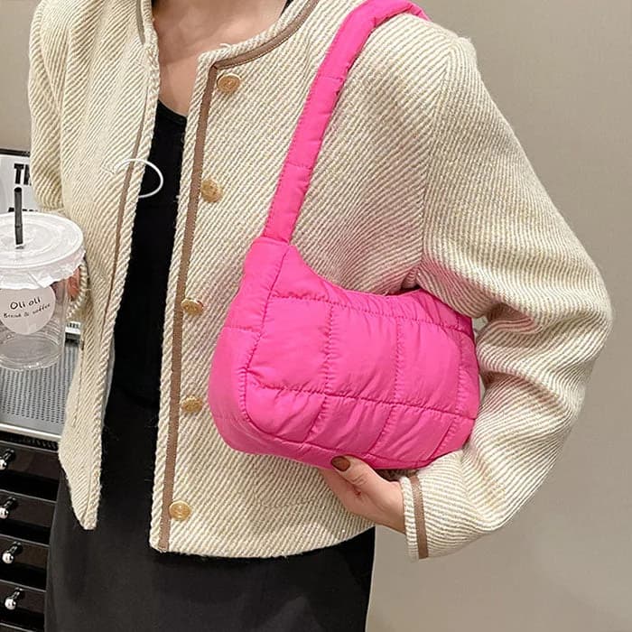 Y2K Puffer Baguette Bag — view 2 Y2K Puffer Baguette Bag — view 2