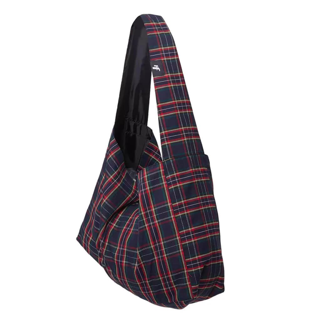 Preppy Style Plaid Tote Bag — view 1 Preppy Style Plaid Tote Bag — view 1