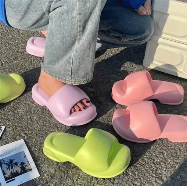 Pastel Platform Sandals — view 2 Pastel Platform Sandals — view 2