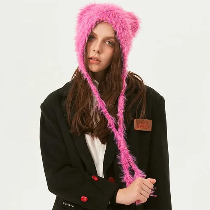 Bear Ears Bonnet Hat — view 2 Bear Ears Bonnet Hat — view 2