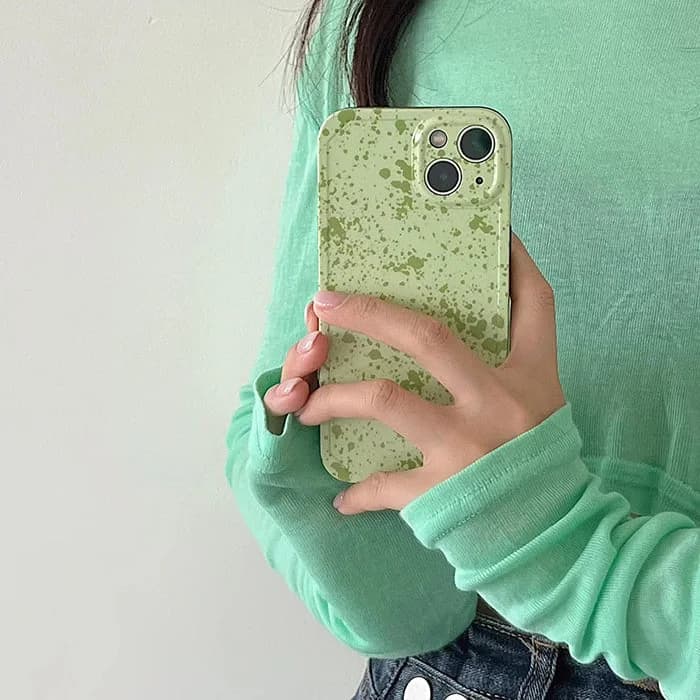 Sage Green Aesthetic iPhone Case — view 2 Sage Green Aesthetic iPhone Case — view 2