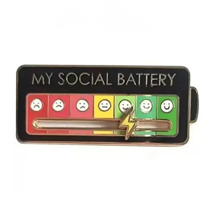 My Social Battery Pin — view 2 My Social Battery Pin — view 2