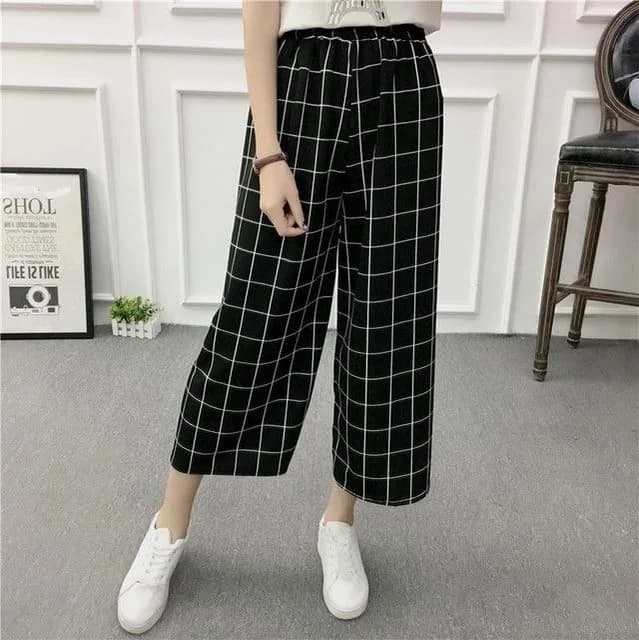 Patterned Wide Leg Pants — view 2 Patterned Wide Leg Pants — view 2