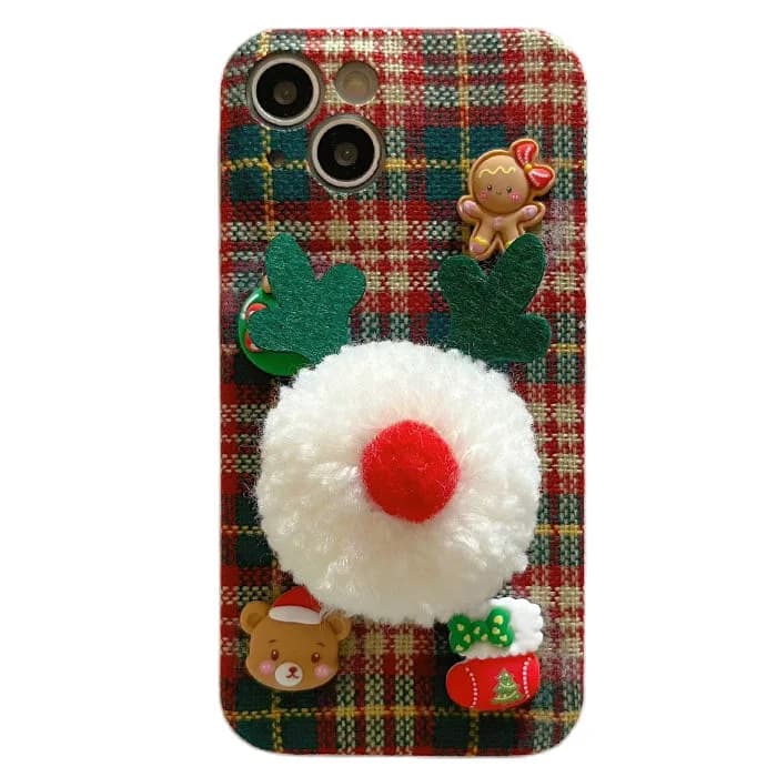 Xmas Plaid iPhone Case — view 1 Xmas Plaid iPhone Case — view 1