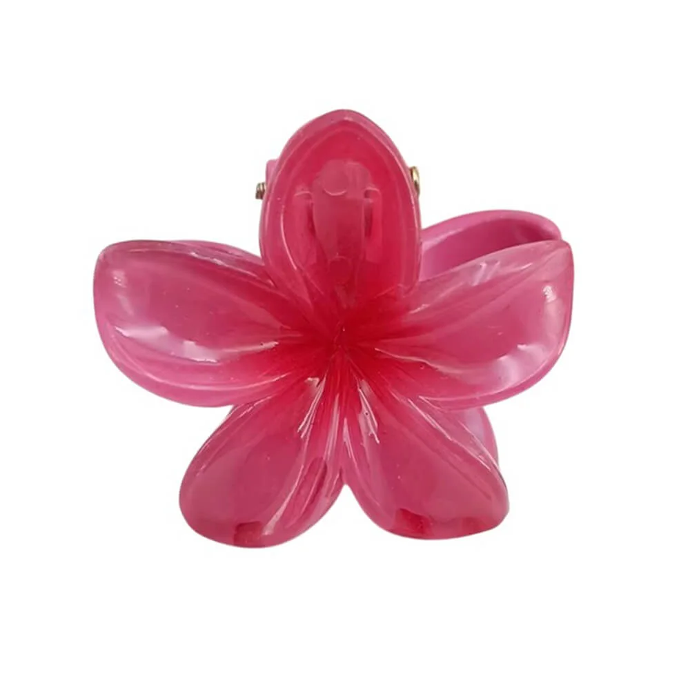 Tropical Flower 6 pcs Mini Hair Clip Set — view 2 Tropical Flower 6 pcs Mini Hair Clip Set — view 2