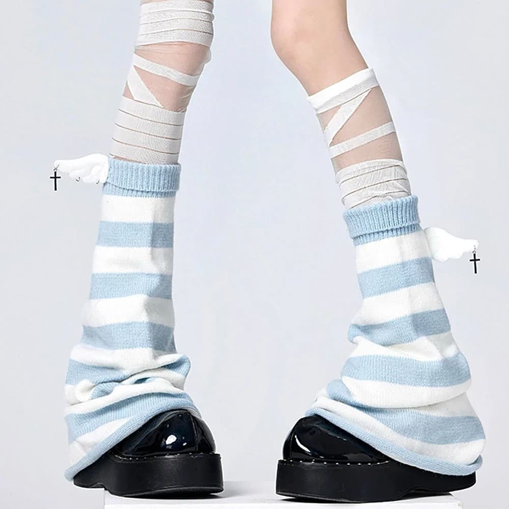 Soft Girl Wings Leg Warmers — view 2 Soft Girl Wings Leg Warmers — view 2