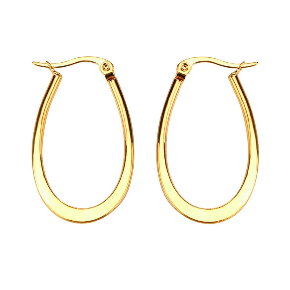 Perfect Future Oval Hoop Earrings — view 1 Perfect Future Oval Hoop Earrings — view 1