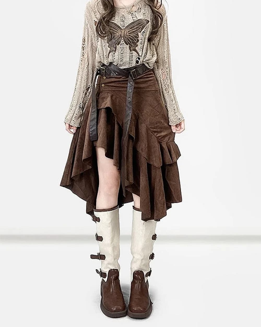 Fairy Grunge Asymmetrical Skirt — view 3 Fairy Grunge Asymmetrical Skirt — view 3