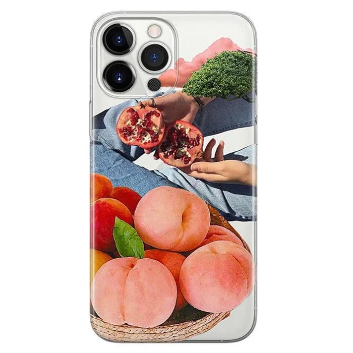 Peach & Pomegranate iPhone Case — view 1 Peach & Pomegranate iPhone Case — view 1