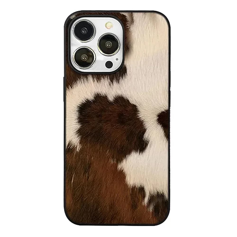 Brown Cow Print iPhone Case — view 1 Brown Cow Print iPhone Case — view 1