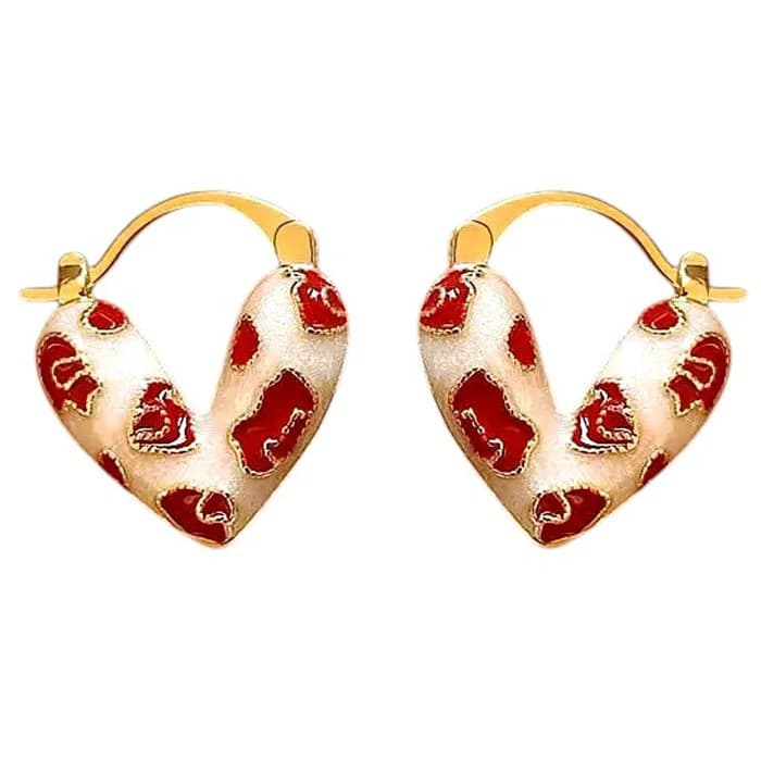 Flirty Baby Vintage Heart Earrings — view 1 Flirty Baby Vintage Heart Earrings — view 1