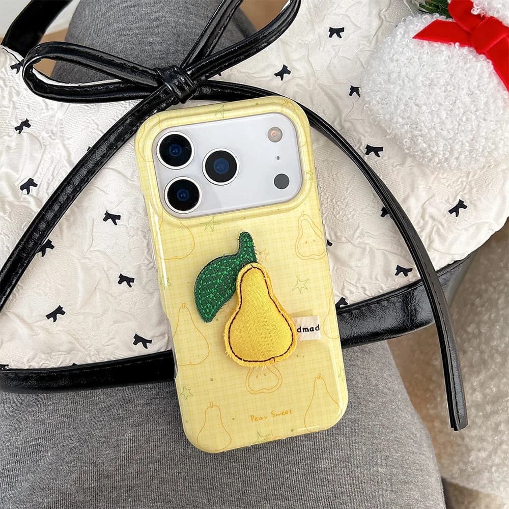 Puffer Pear iPhone Case — view 2 Puffer Pear iPhone Case — view 2