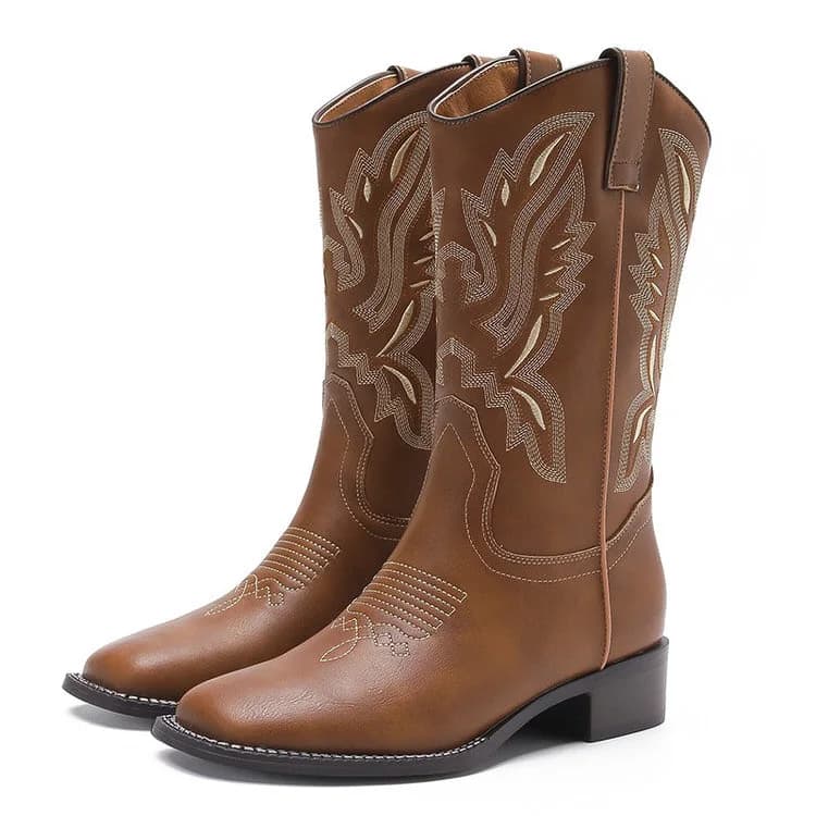 Road To Rideout Embroidery Cowboy Boots — view 1 Road To Rideout Embroidery Cowboy Boots — view 1