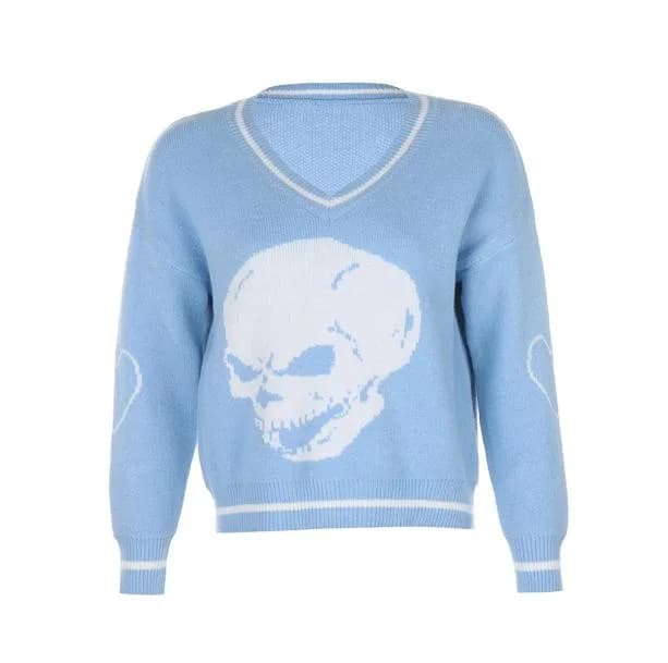 E-Girl Skull Sweater — view 1 E-Girl Skull Sweater — view 1