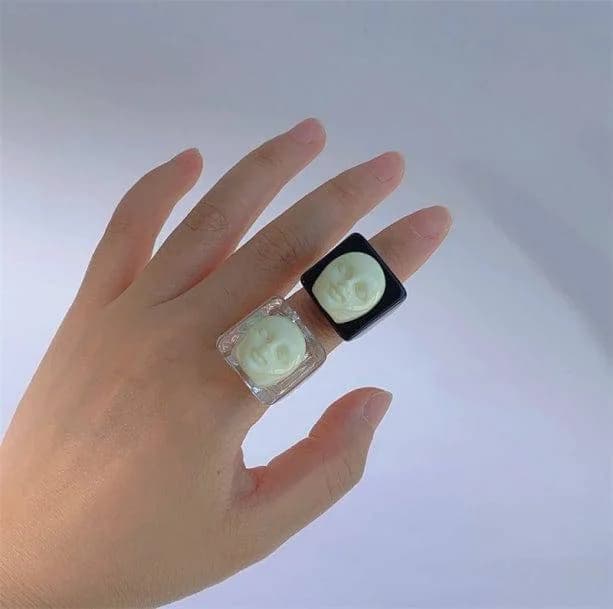 Theater Mask Ring — view 1 Theater Mask Ring — view 1