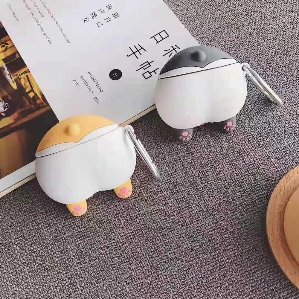 Shiba Inu Butt Airpod Case — view 1 Shiba Inu Butt Airpod Case — view 1