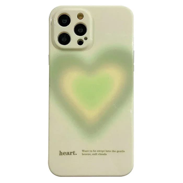 Green Heart iPhone Case — view 1 Green Heart iPhone Case — view 1