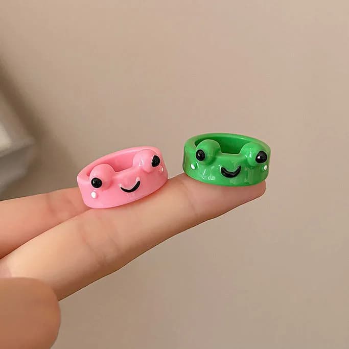 Frog Couple Rings Set — view 2 Frog Couple Rings Set — view 2