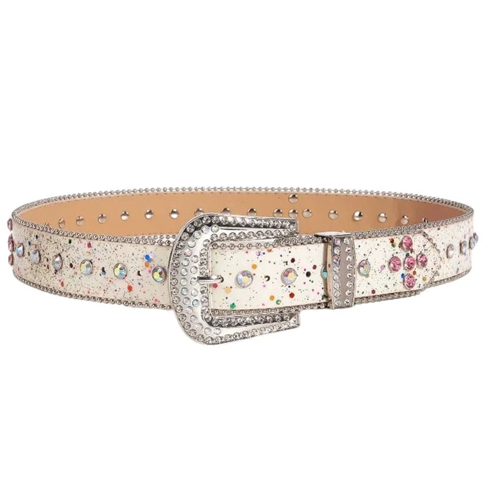 Early 2000s Rhinestone Buckle Belt — view 2 Early 2000s Rhinestone Buckle Belt — view 2