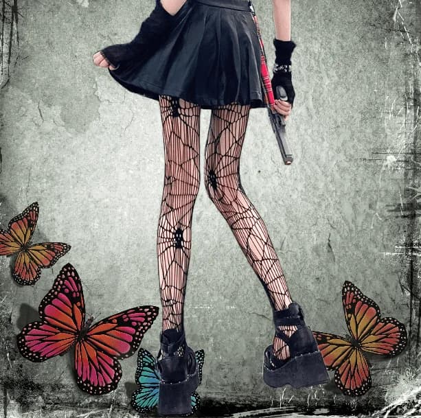 Spider Web Tights — view 2 Spider Web Tights — view 2