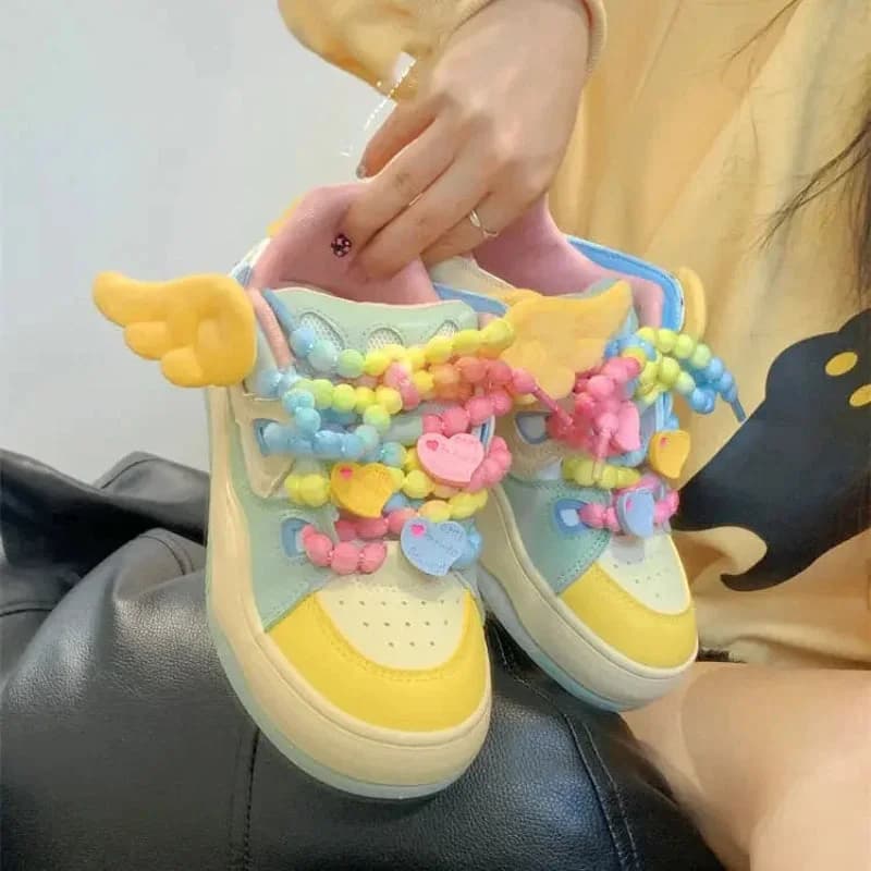 Angel On A Rainbow Platform Sneakers — view 1 Angel On A Rainbow Platform Sneakers — view 1