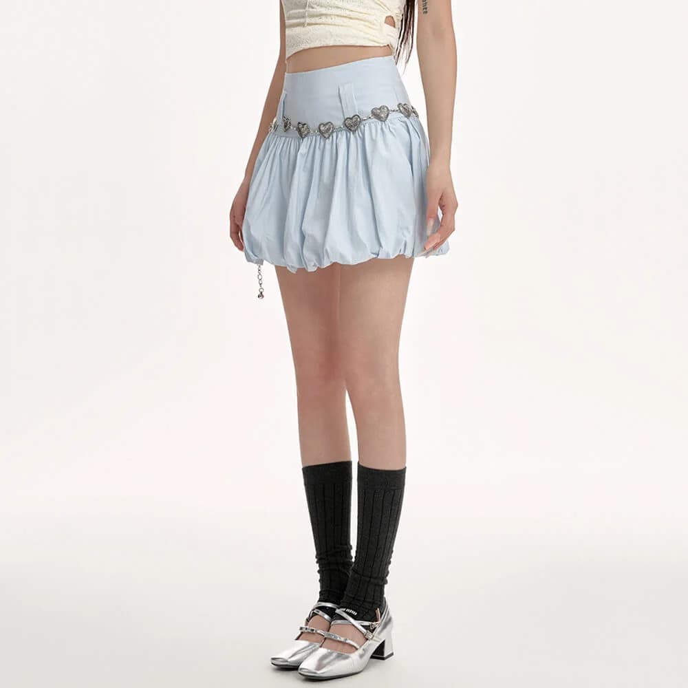 Blue Balloon Mini Skirt — view 2 Blue Balloon Mini Skirt — view 2