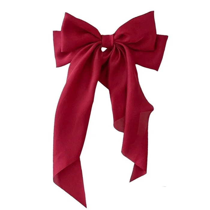 Parisian Satin Hair Bow — view 2 Parisian Satin Hair Bow — view 2