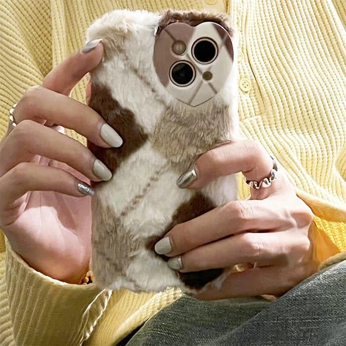 Argyle Fuzzy iPhone Case — view 2 Argyle Fuzzy iPhone Case — view 2