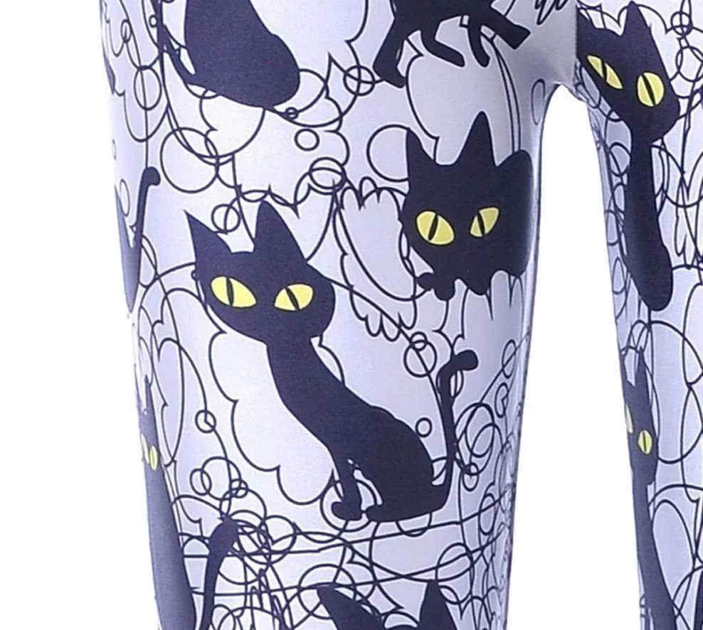 Spooky Cat Leggings — view 2 Spooky Cat Leggings — view 2