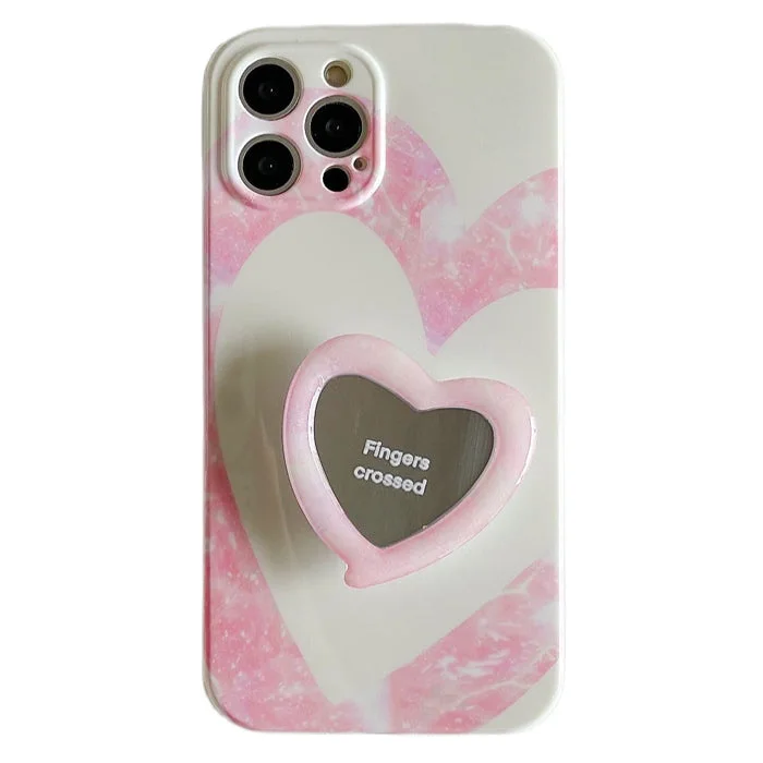 Pink Heart iPhone Case — view 1 Pink Heart iPhone Case — view 1