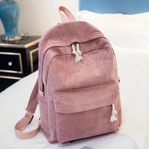 Corduroy School Backpack — view 1 Corduroy School Backpack — view 1