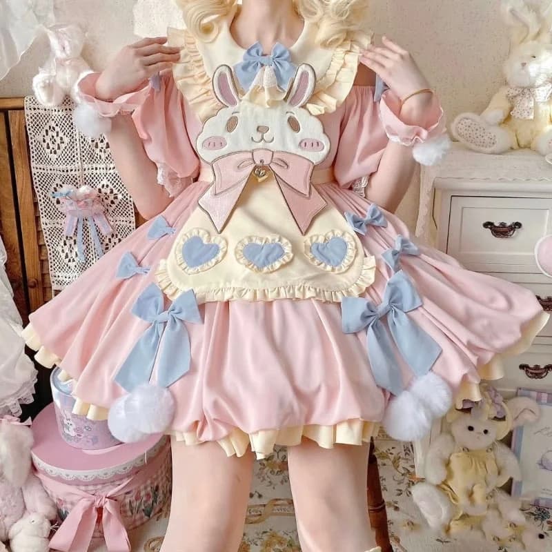 Pastel Easter Bunny Dress — view 1 Pastel Easter Bunny Dress — view 1