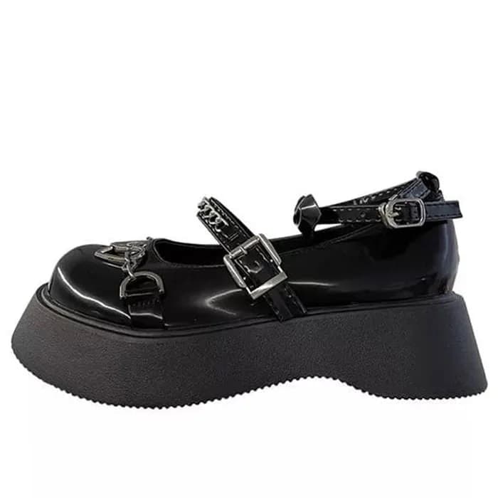 Heart Chain Chunky Sandals — view 2 Heart Chain Chunky Sandals — view 2