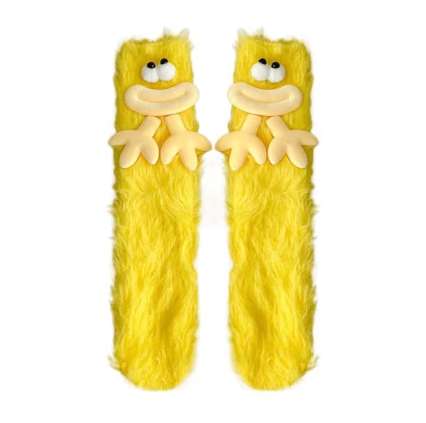 Fluffy Monster Socks — view 2 Fluffy Monster Socks — view 2