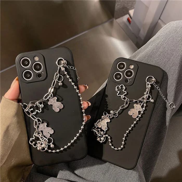 Grunge Aesthetic Chain iPhone Case — view 2 Grunge Aesthetic Chain iPhone Case — view 2